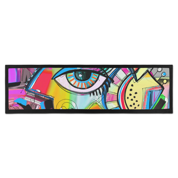Custom Abstract Eye Painting Bar Mat