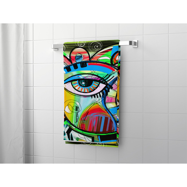 Abstract Eye Painting Bath Towel - LIFESTYLE