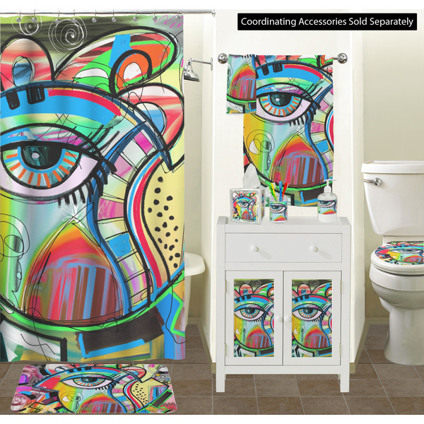 Abstract Eye Painting Bathroom Scene