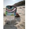 Abstract Eye Painting Beach Spiker white on beach with sand