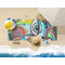 Abstract Eye Painting Beach Towel Lifestyle