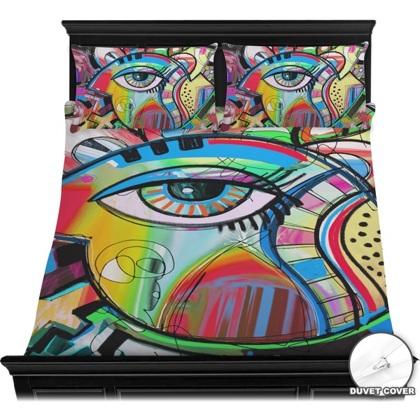Abstract Eye Painting Bedding Set (Queen) - Duvet