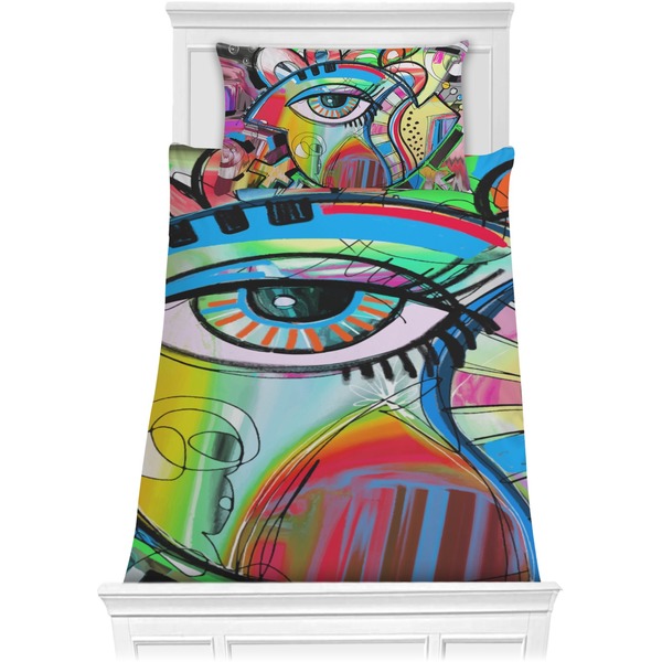 Custom Abstract Eye Painting Comforter Set - Twin