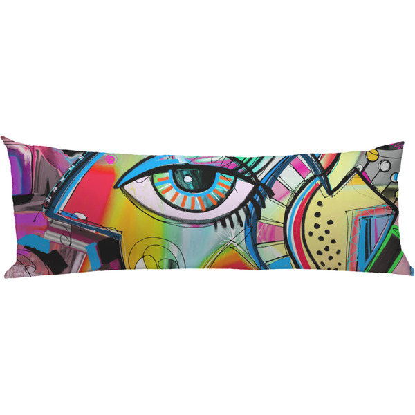 Custom Abstract Eye Painting Body Pillow Case
