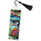 Abstract Eye Painting Bookmark with tassel - Flat