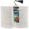 Abstract Eye Painting Bookmark with tassel - In book