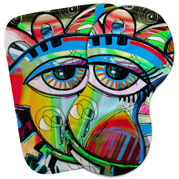 Custom Abstract Eye Painting Burp Cloth