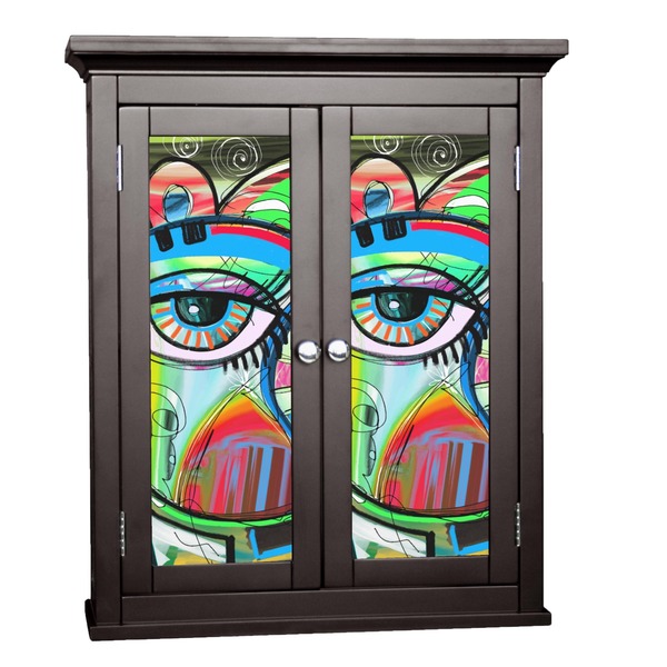 Custom Abstract Eye Painting Cabinet Decal - Medium