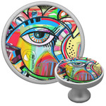 Abstract Eye Painting Cabinet Knob