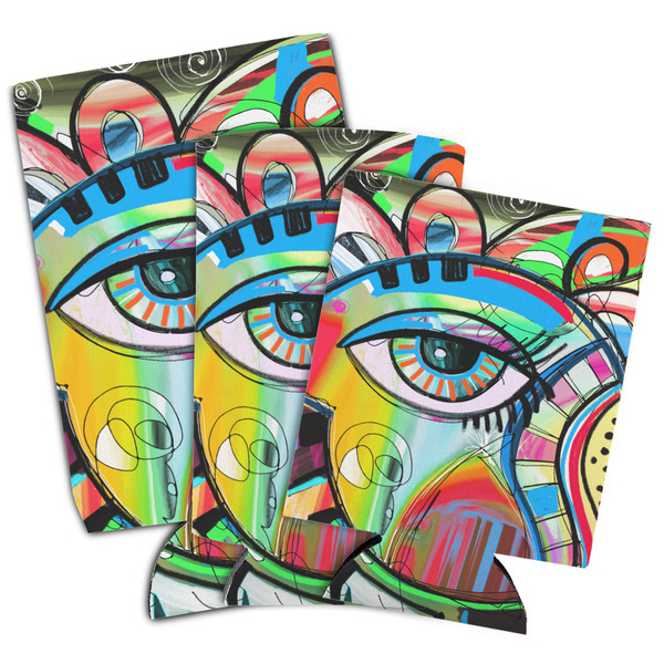 Abstract Eye Painting Can Coolers - PARENT/MAIN