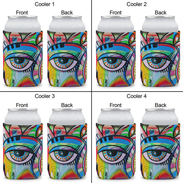 Abstract Eye Painting Can Sleeve (Approval)