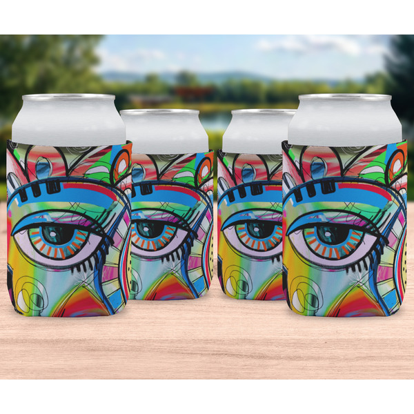 Abstract Eye Painting Can Sleeve - LIFESTYLE