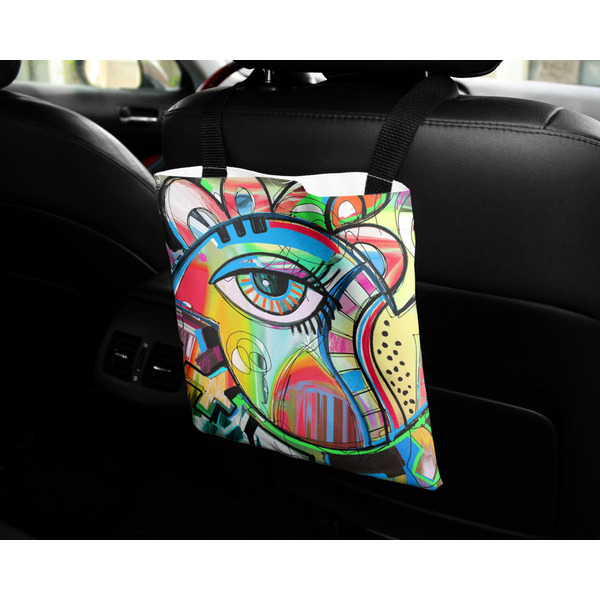 Abstract Eye Painting Car Bag - In Use