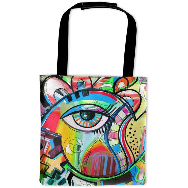 Custom Abstract Eye Painting Auto Back Seat Organizer Bag