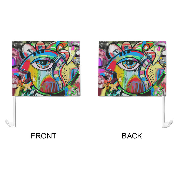 Abstract Eye Painting Car Flag - Large - APPROVAL