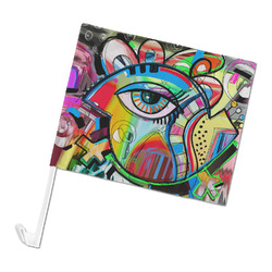 Abstract Eye Painting Car Flag - Large