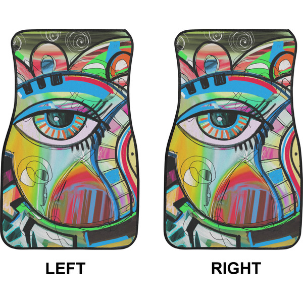 Abstract Eye Painting Car Mat Front - Approval
