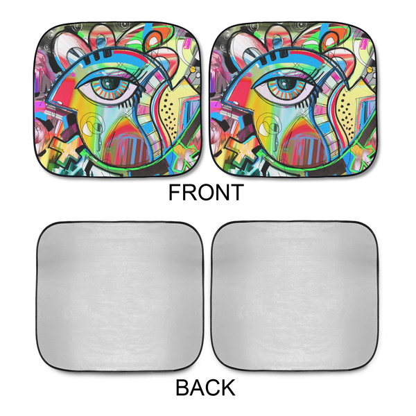 Abstract Eye Painting Car Sun Shades - APPROVAL