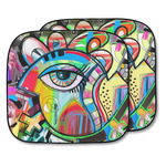 Abstract Eye Painting Car Sun Shade - Two Piece