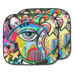 Abstract Eye Painting Car Sun Shade - Two Piece