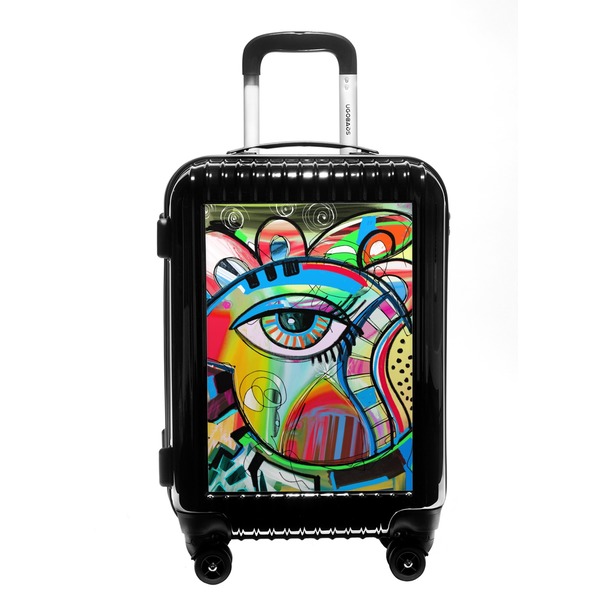Custom Abstract Eye Painting Carry On Hard Shell Suitcase
