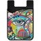 Abstract Eye Painting Cell Phone Credit Card Holder