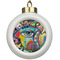 Abstract Eye Painting Ceramic Ball Ornament