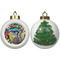 Abstract Eye Painting Ceramic Christmas Ornament - X-Mas Tree (APPROVAL)