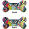 Abstract Eye Painting Ceramic Flat Ornament - Bone Front & Back (APPROVAL)