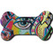 Abstract Eye Painting Ceramic Flat Ornament - Bone Front & Back Double Print