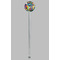 Abstract Eye Painting Clear Plastic 7" Stir Stick - Round - Single Stick