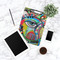 Abstract Eye Painting Clipboard - Lifestyle Photo