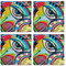 Abstract Eye Painting Cloth Napkins - Personalized Lunch (APPROVAL) Set of 4