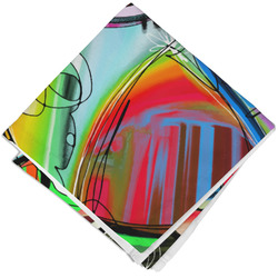 Abstract Eye Painting Cloth Cocktail Napkin - Single
