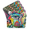 Abstract Eye Painting Coaster Set - MAIN IMAGE