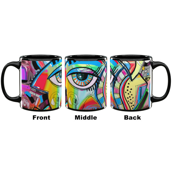 Abstract Eye Painting Coffee Mug - 11 oz - Black APPROVAL