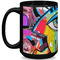 Abstract Eye Painting Coffee Mug - 15 oz - Black Full