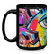 Abstract Eye Painting Coffee Mug - 15 oz - Black