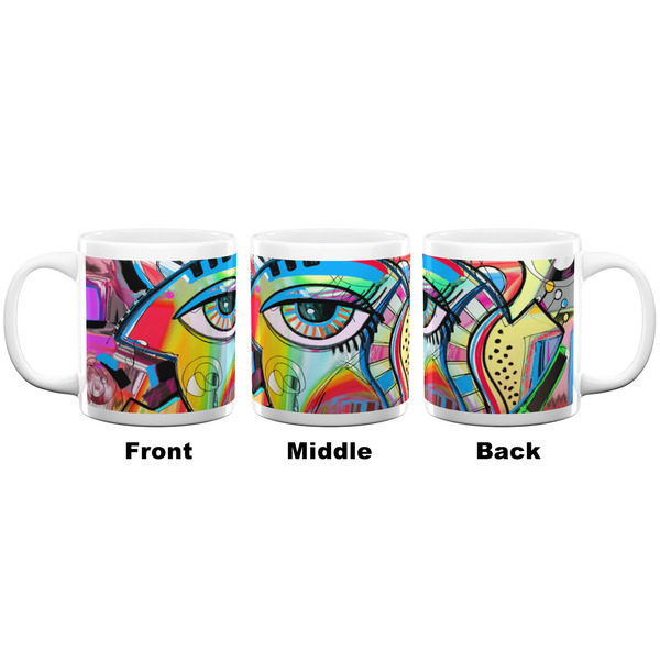 Abstract Eye Painting Coffee Mug - 20 oz - White APPROVAL
