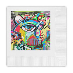 Abstract Eye Painting Embossed Decorative Napkins