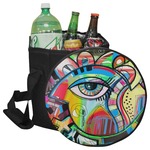 Abstract Eye Painting Collapsible Cooler & Seat