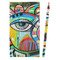 Abstract Eye Painting Colored Pencils - Front View