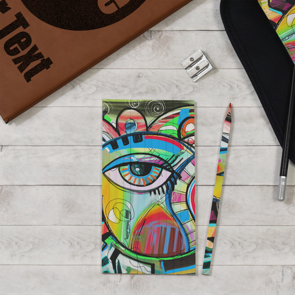Abstract Eye Painting Colored Pencils - In Context