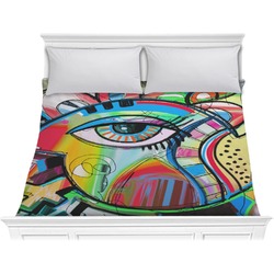 Abstract Eye Painting Comforter - King