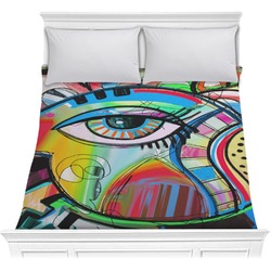 Abstract Eye Painting Comforter - Full / Queen