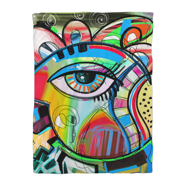Abstract Eye Painting Comforter - Twin XL - Front
