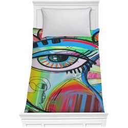 Abstract Eye Painting Comforter - Twin