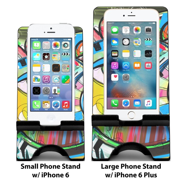 Abstract Eye Painting Compare Phone Stand Sizes - with iPhones