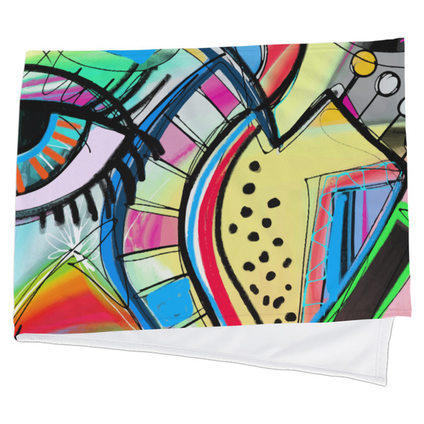 Custom Abstract Eye Painting Cooling Towel