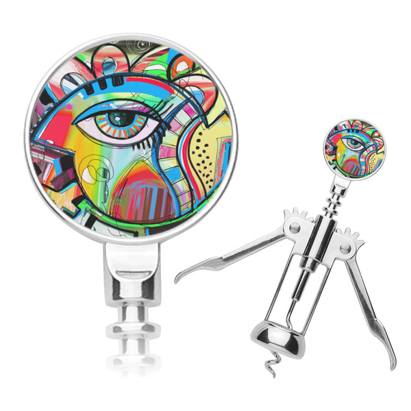 Custom Abstract Eye Painting Corkscrew